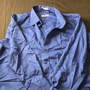 Classic Blue Dress Shirt for Men